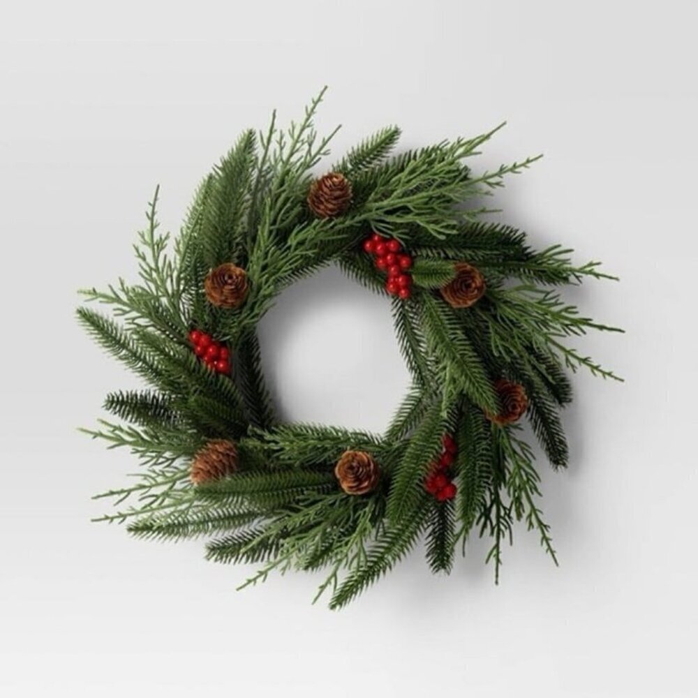 Christmas Holiday Mix Mini Wreath - Target Room Essentials 2024‎